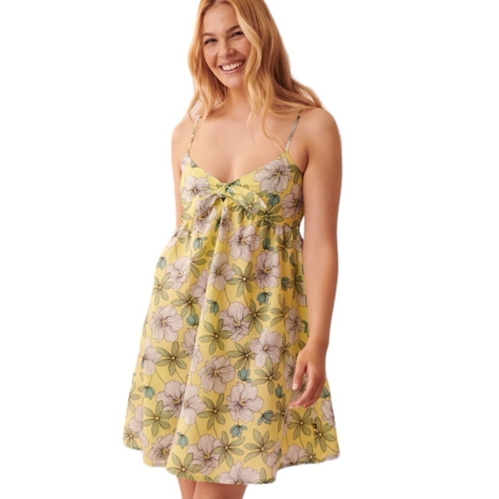 La Vie en Rose Aqua NWT Sleeveless Floral Dress Size Small NEW